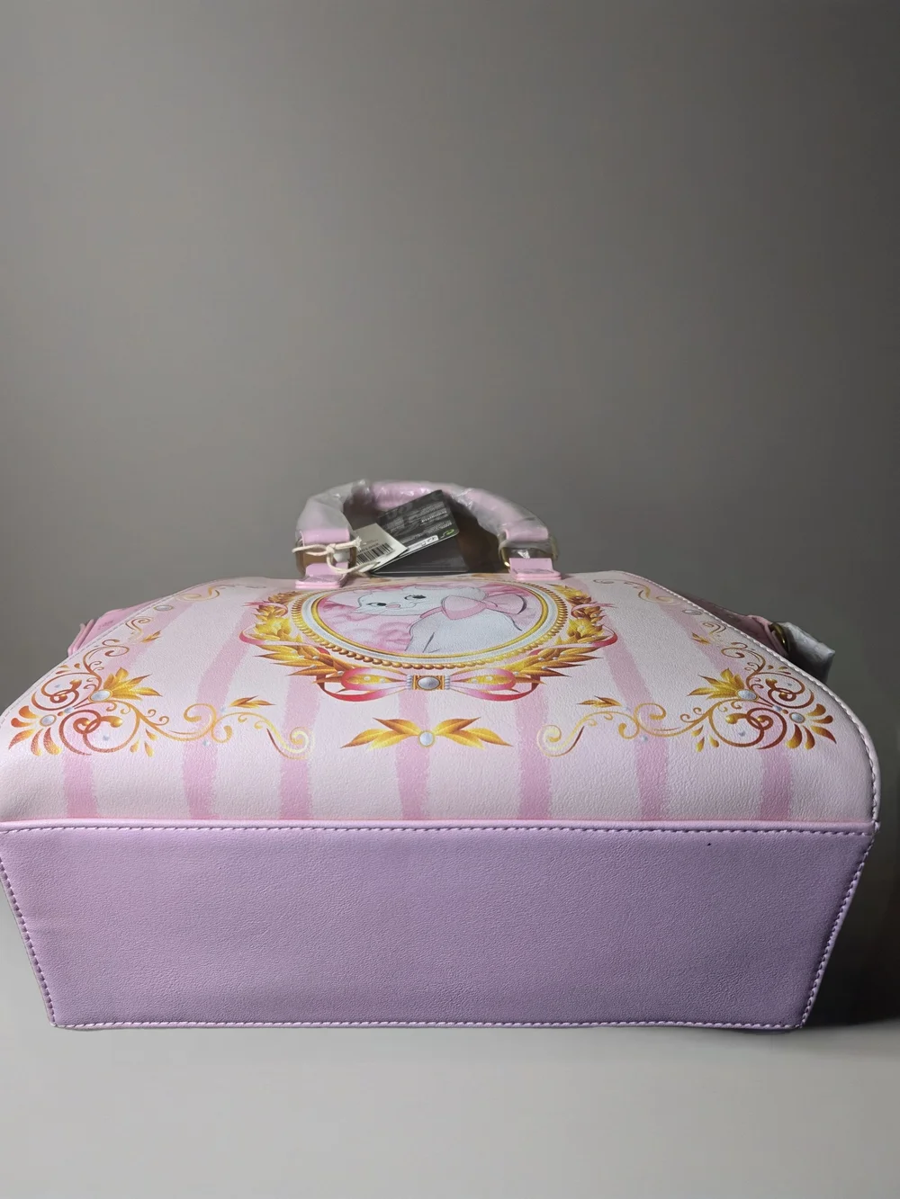 Disney Loungefly Pink Marie Floral Dome Satchel